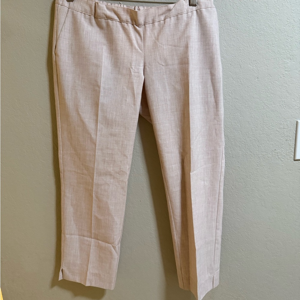 Pietro Brunelli Maternity Pants XS Pink Linen Blend Made in Italy